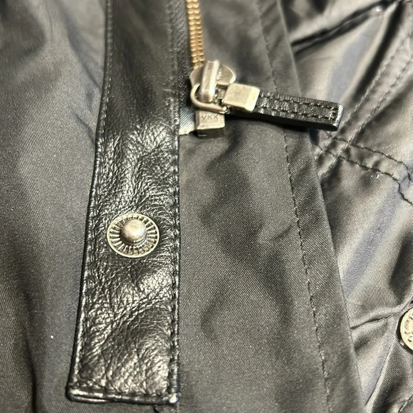 Cole Haan performance jacket,black,wool blend,lambskin trim,thermal,career,snaps - Picture 15 of 16